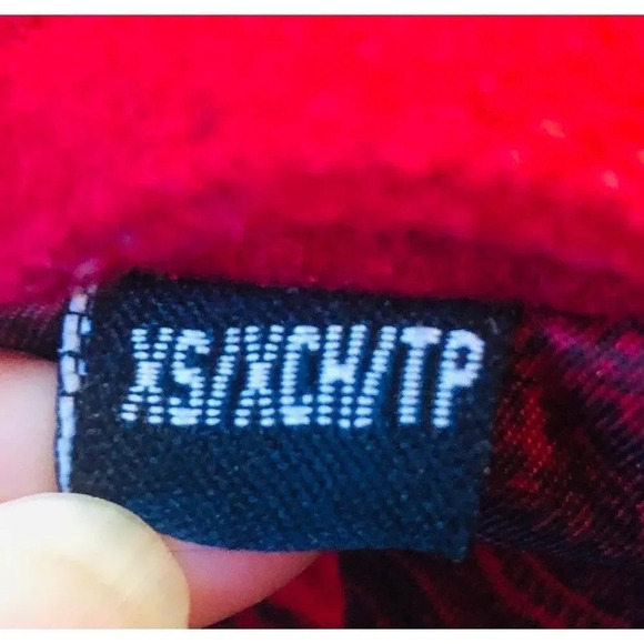 Guess XS Women's Red Wool-Blend Jacket with Hood  Vintage 80s Retro Style - Picture 8 of 12